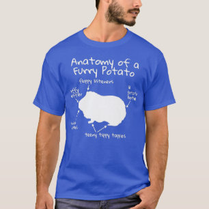 Anatomie van een cavia-schimmelig, fijngemaakt of t-shirt