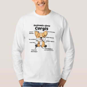 Anatomie van een Corgi Cute Dogs Funny Puppy T-shirt