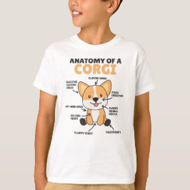 Anatomie van een Corgi Cute Dogs Funny Puppy T-shirt
