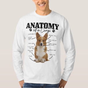 Anatomie van een Corgi Funny Cute Dog Corgi Mam Co T-shirt