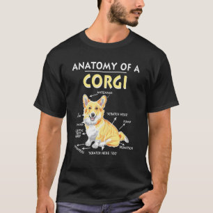 Anatomie van een Corgi-hond T-shirt