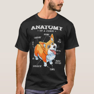 Anatomie van een Corgi T-Shirt Funny Dog