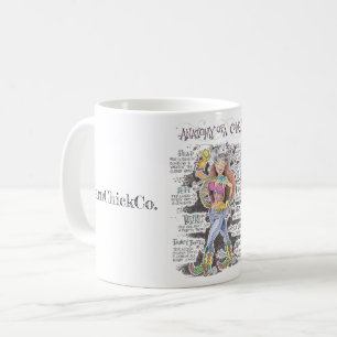 Anatomie van een Cowgirl-mok koffie Koffiemok