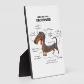 Anatomie van een dachshund - Funny Dog Fotoplaat (Zijkant)