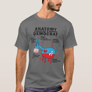 Anatomie van een democratische domme socialistisch t-shirt