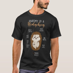 Anatomie van een egel hedg t-shirt