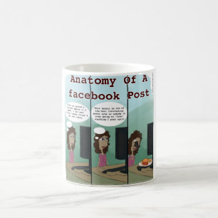 Anatomie van een Facebookbericht: Grappig Koffiemok