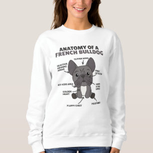 Anatomie van een Franse bulledog Dogs Funny Puppy Trui