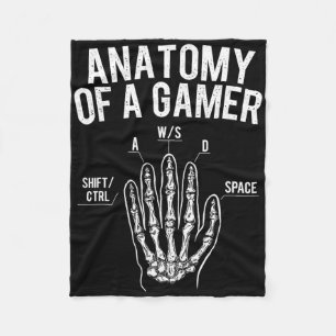 Anatomie van een gamer - Gaming video game liefheb Fleece Deken