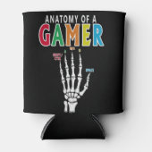 Anatomie van een gamer skelet Hand Funny Koelbox Blikjeskoeler (Voorkant)