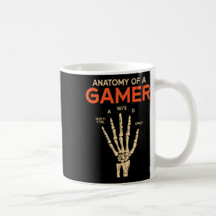 Anatomie Van Een Gamer Skelet Hand Grappige Mannen Koffiemok