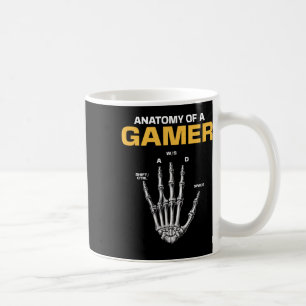 Anatomie van een Gamer Skelet Hand Grappige Video Koffiemok