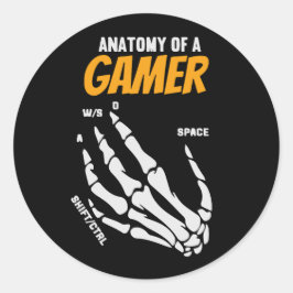 Anatomie van een Gamer Sticker