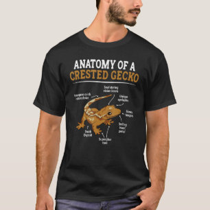 Anatomie van een Gecko, Eyelash Lizard Herpeto T-shirt