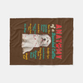  anatomie van een gekaarde collie Funny Dog Fleece Deken (Voorkant (Horizontaal))