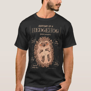 Anatomie van een Gezegde van vier getande egel T-shirt