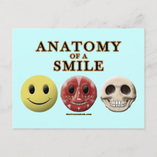 Anatomie van een glimlach briefkaart