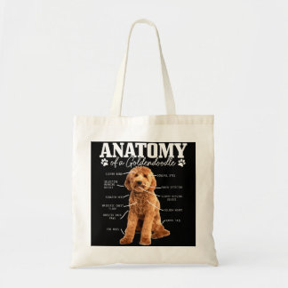 Anatomie van een Goldendoedle Funny Cute Dog Doodl Tote Bag