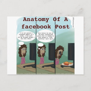 Anatomie van een grappige Facebookpost Briefkaart