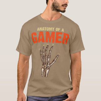 Anatomie van een hand skelet Video Gaming Grappig T-shirt