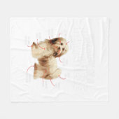 Anatomie van een Havanees - Cubaanse Havaneser Hav Fleece Deken (Voorkant (Horizontaal))