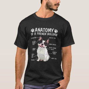 Anatomie van een Hondenliefhebber van de Franse Bu T-shirt