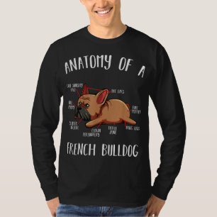 Anatomie van een Hondenliefhebber van de Franse Bu T-shirt
