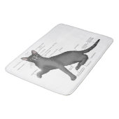 Anatomie van een kat badmat (Gekanteld)