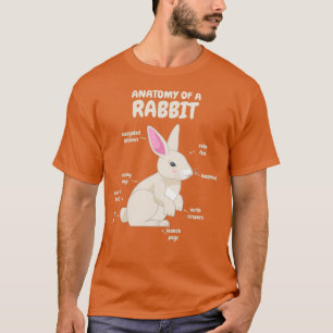 Anatomie van een konijnenstoofdier t-shirt