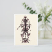 Anatomie van een kunstenaar briefkaart (Staand voorkant)