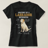 Anatomie van een labrador retriever puppy eigenaar t-shirt (Design voorkant)