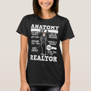 Anatomie van een makelaarswoning t-shirt