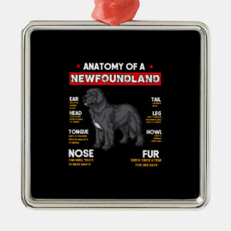 Anatomie van een Newfoundland Dogs Lovers Metalen Ornament