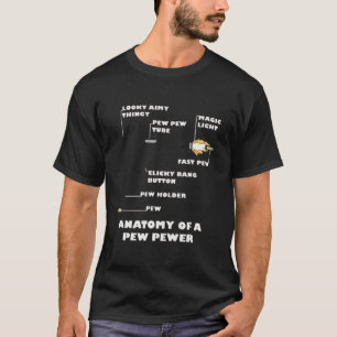 Anatomie van een Pew Pewer T-shirt