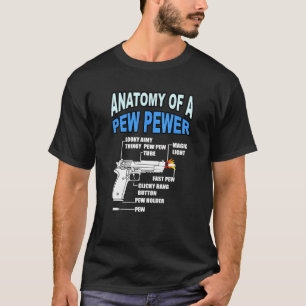 Anatomie van een Pistool met een gazonlaag ammo - T-shirt