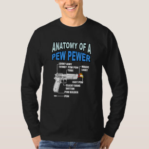 Anatomie van een Pistool met een gazonlaag ammo - T-shirt