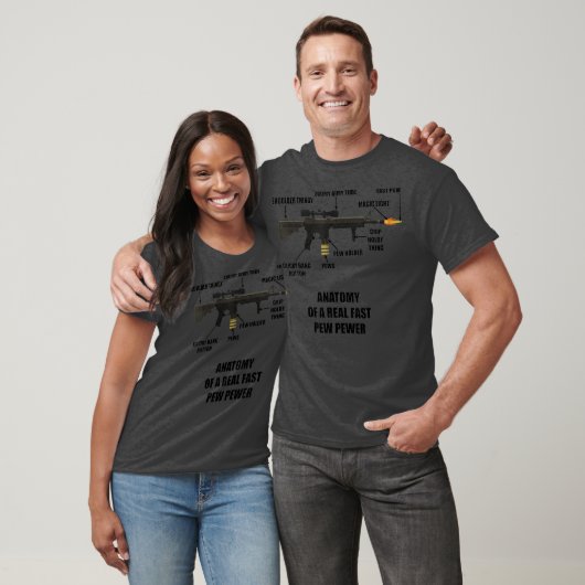 Anatomie van een Pistool van een oerriffelriem met T-shirt (Unisex)