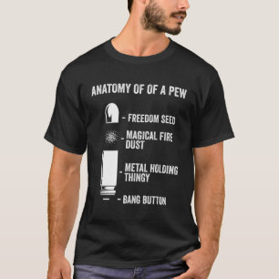 Anatomie van een Pistool van het Pistool van het p T-shirt