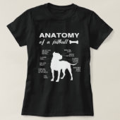 Anatomie van een Pitbull Hondenliefhebber Pitbull  T-shirt (Design voorkant)