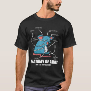 Anatomie van een rat definitie voor muis knaagdier t-shirt
