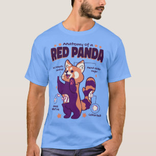 Anatomie van een rode panda 1 t-shirt