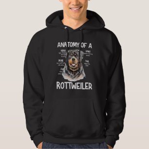 Anatomie van een rottweiler voor Hondenliefhebbers Hoodie