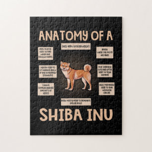 Anatomie van een shiba in een grappige puppy Gift Legpuzzel