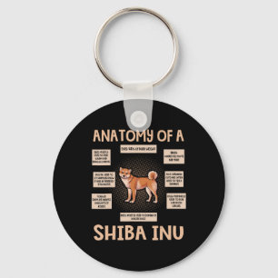 Anatomie van een shiba in een grappige puppy Gift Sleutelhanger