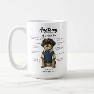 Anatomie van een Shih Tzu Onvoorwaardelijke Liefde Koffiemok