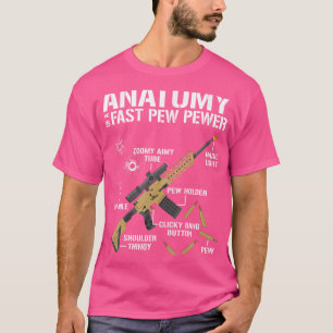 Anatomie van een snelle Pew Pewer - Rifle - Funny T-shirt