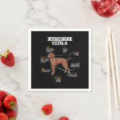 Anatomie van een Vizsla-hond Servet (Insitu)