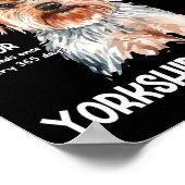 Anatomie van een Yorkshire Terrier voor Hondenlief Poster (Hoek)
