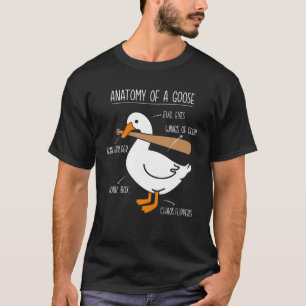 Anatomie van Goose Boerderij Duck Honk Bonk Gander T-shirt