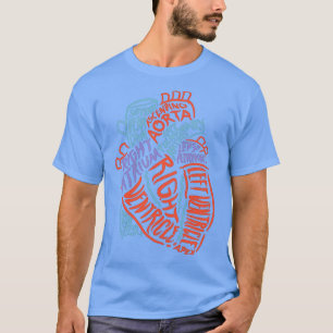 Anatomie van het hart Anatomical Organ Doctor Gift T-shirt